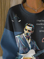 Retro I Had Been Raised On Country And Western In Missouri. But Gospel Was Great Print Sweatshirt