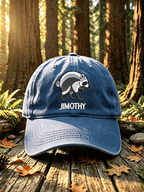 Retro Jimothy Raccoon Print Baseball Cap