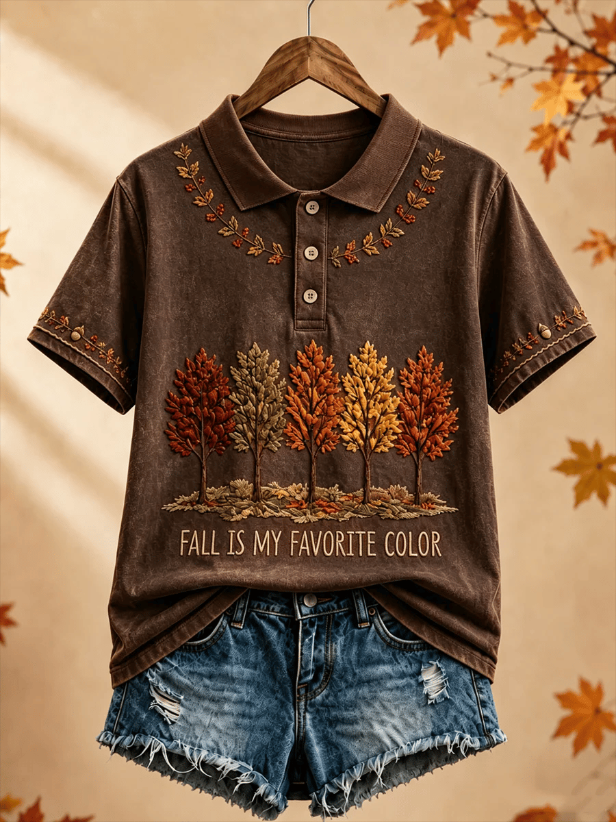 Women's Fall Is My Favorite Color Print T-shirt