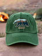 Retro Save The Forest Service Print Baseball Cap