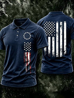 Men's USA 1776-2026 Freedom Printed Polo Shirt