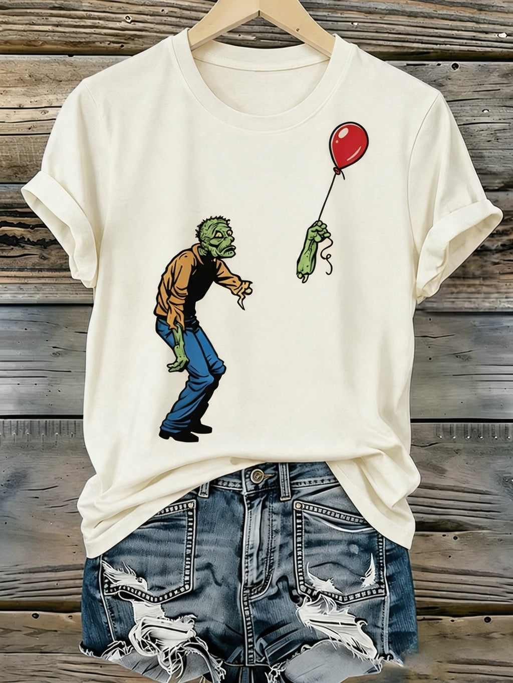 Women'S Halloween Printed Casual T-Shirt