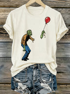 Women'S Halloween Printed Casual T-Shirt
