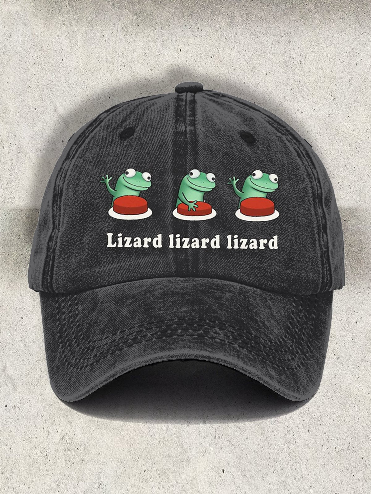 Lizard Lizard Lizard Printed Baseball Cap
