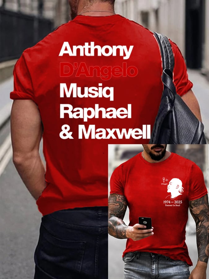 Men's  Neo Soul Printed Casual T-shirt