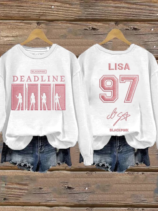 Women's Music Art Print Sweatshirt