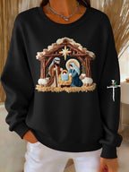 Women's Casual Nativity Sweatshirt