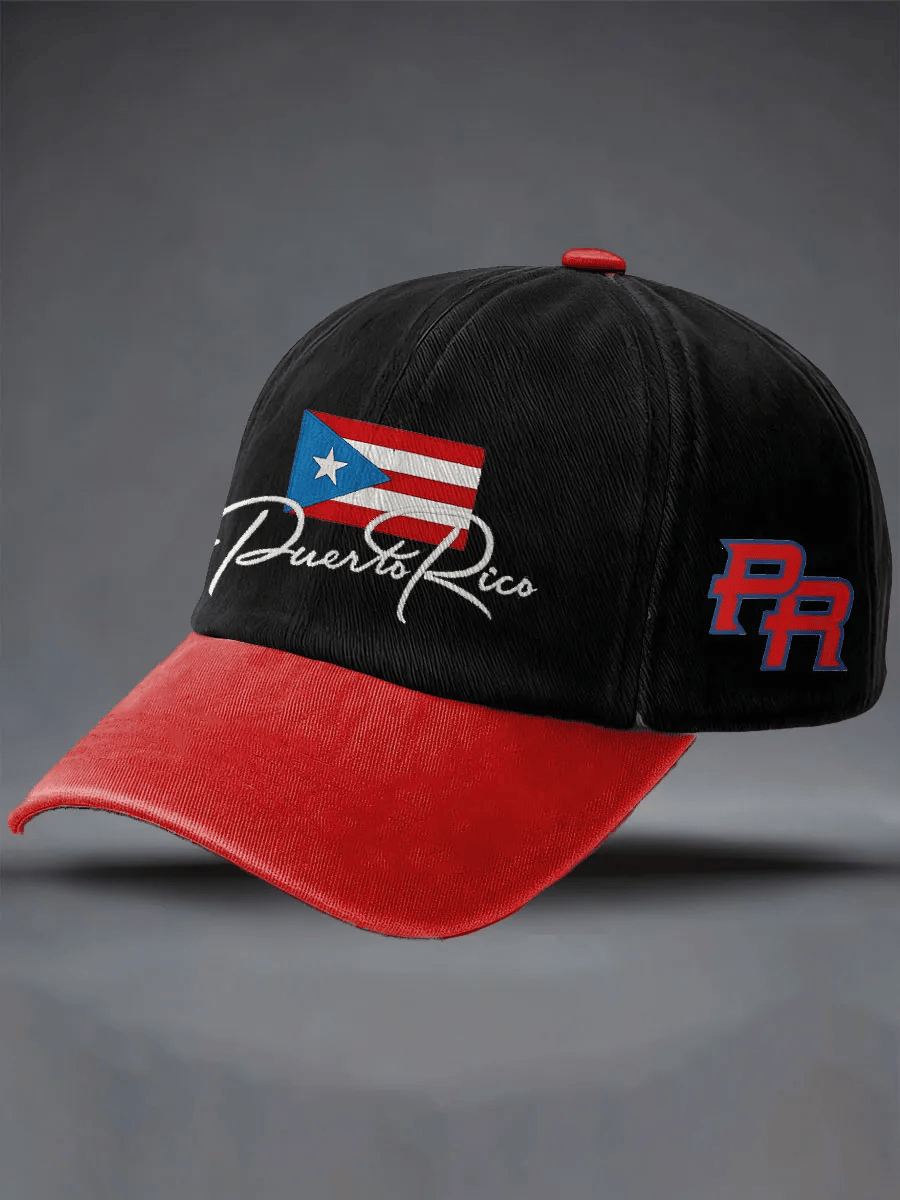 Unisex Puerto Rico Print Casual Hat