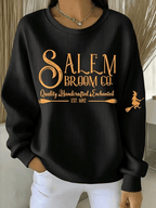 Women's Halloween Print Casual Sweatshirt
