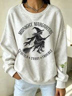 Women's Midnight Margaritas Print Casual Sweatshirt
