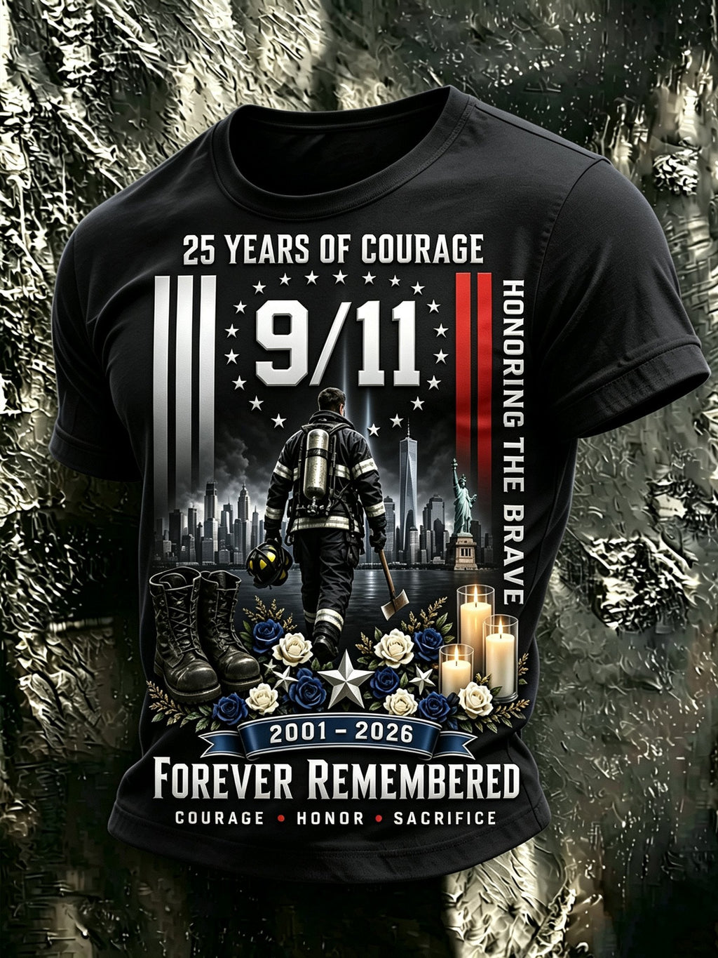 Men's 9/11 Memorial Graphic Top