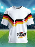 Men's Soccer Print Casual T-Shirt