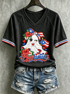 Women's Halloween In Puerto Rico Print Top