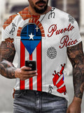 Men's Rain Frog Door Logo Flag Print T-Shirt