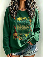 Women's Always Throw Spilled Salt Over Your Left Shoulder Print Casual Sweatshirt