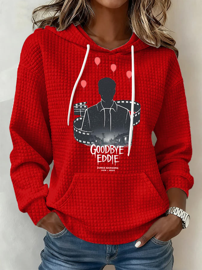 Retro Goodbye Eddie Print Hoodie