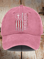 Retro Texas Strong Print Baseball Cap