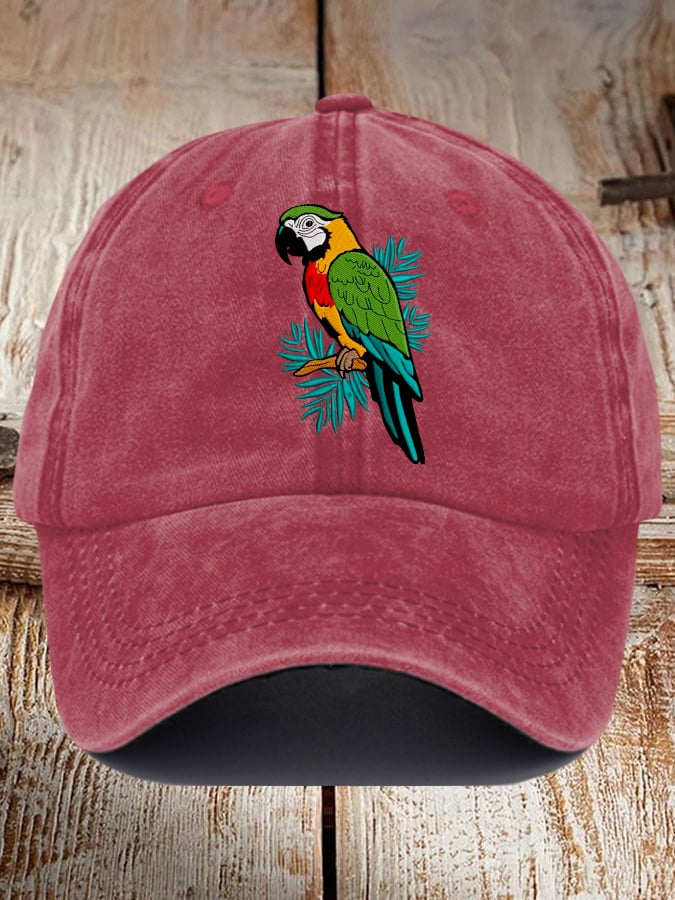 Parrot Print Baseball Cap