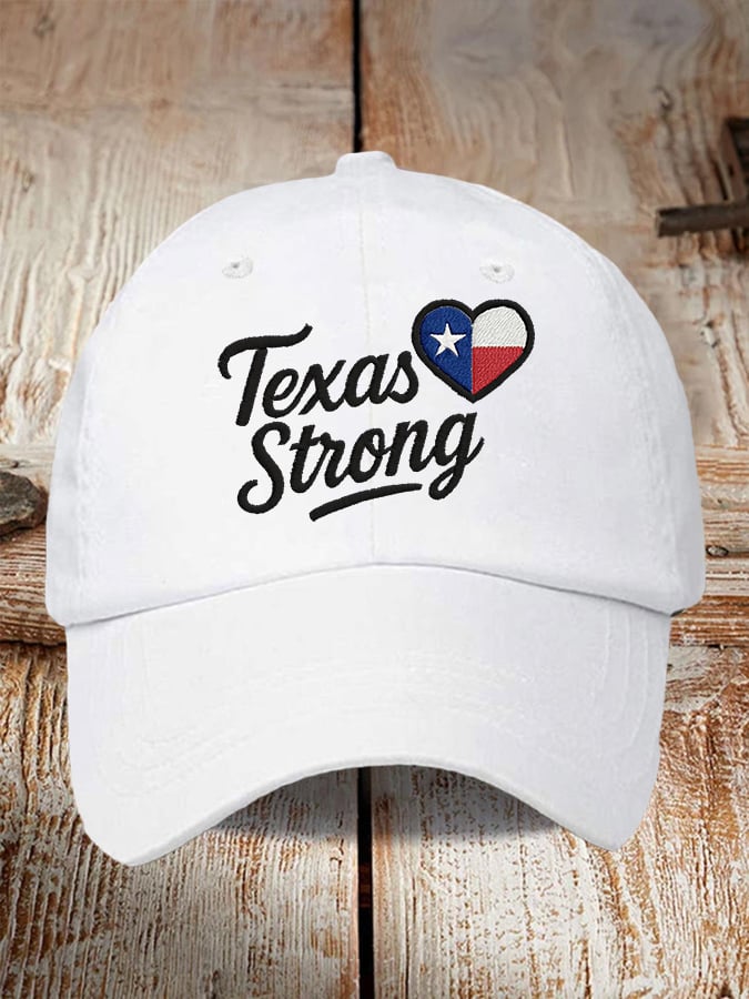 Retro Texas Strong Print Baseball Cap