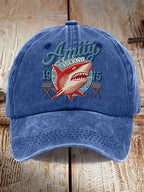 Great White Shark Retro Baseball Cap