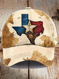 Unisex Texas Print Casual Hat