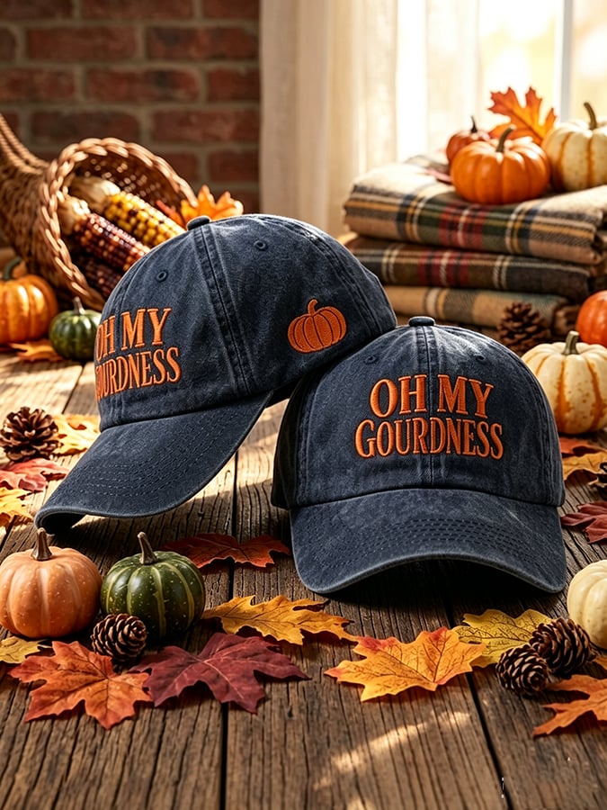 Unisex Oh My Gourdness Printed Hat