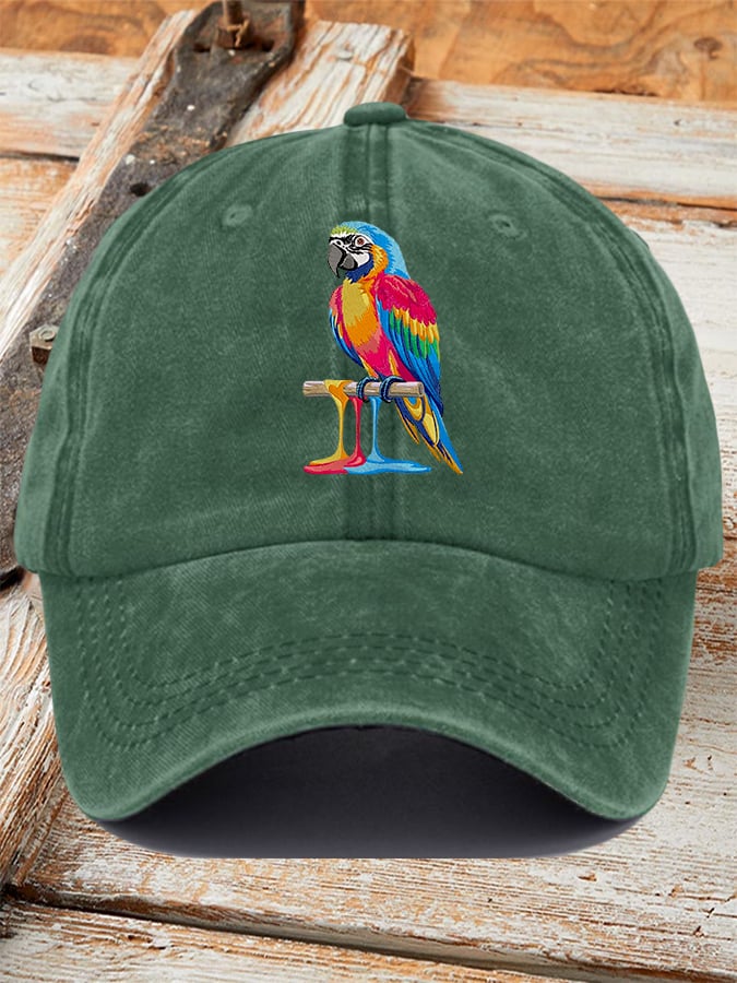 Parrot Print Baseball Cap