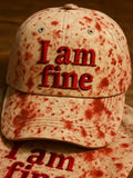 Unisex Art Bloodstain I'm Fine Hat