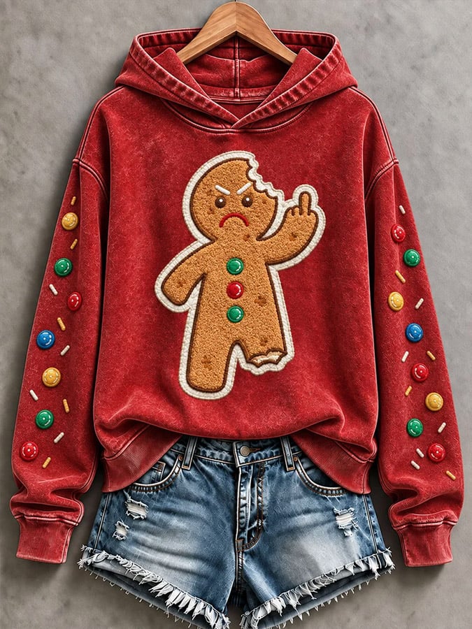 Women's Christmas Print Hoodie