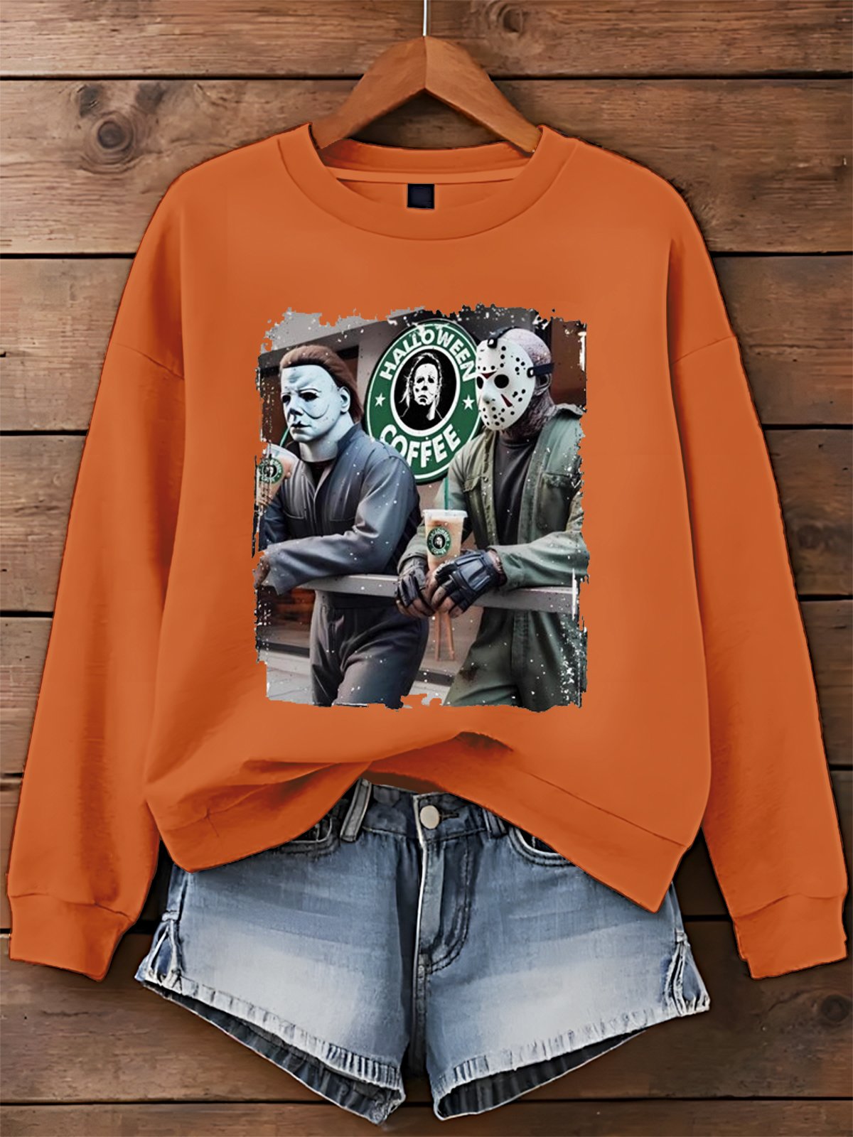 Horror Movies Halloween Art Printed Sweatshirt