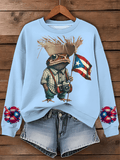 Puerto RIco Singer Boricua Decorate Printed Sweatshirt
