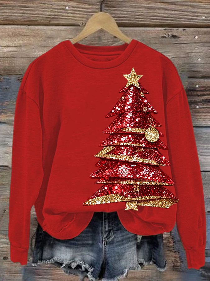 Women'S Casual Faith Print Sweatshirt