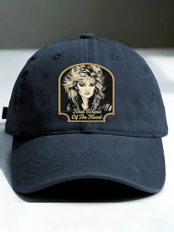 Retro Total Eclipse Of The Heart Print Baseball Cap