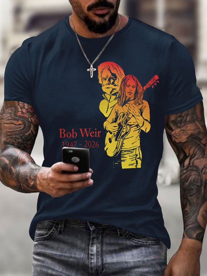 Men's Vintage Casual Commemorative Printed T-Shirt