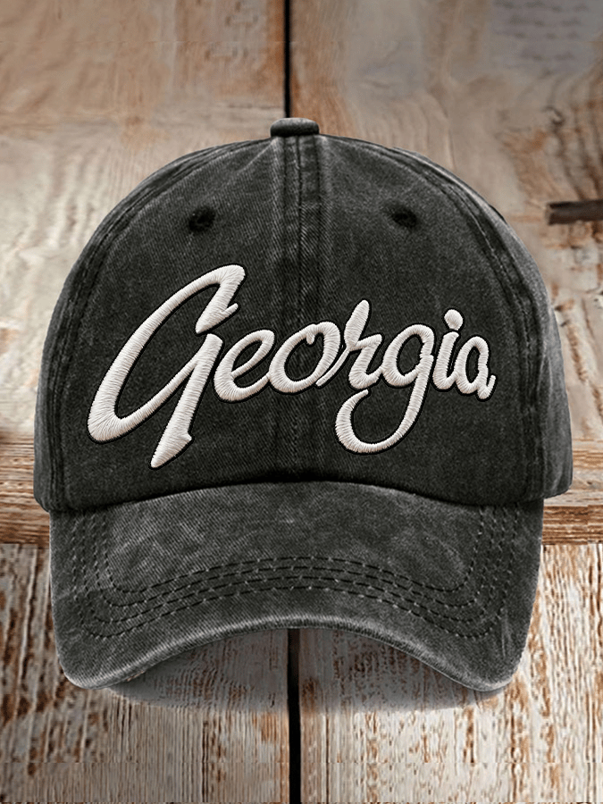 Unisex casual rugby print cap