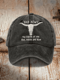 The Fading Of The Red White And Blue Print Baseball Cap