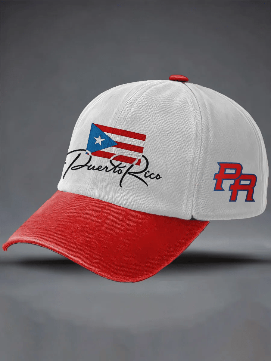Unisex Puerto Rico Print Casual Hat