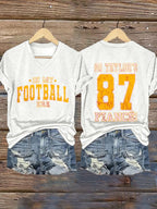 Women's In My Football Era Printed Casual T-Shirt