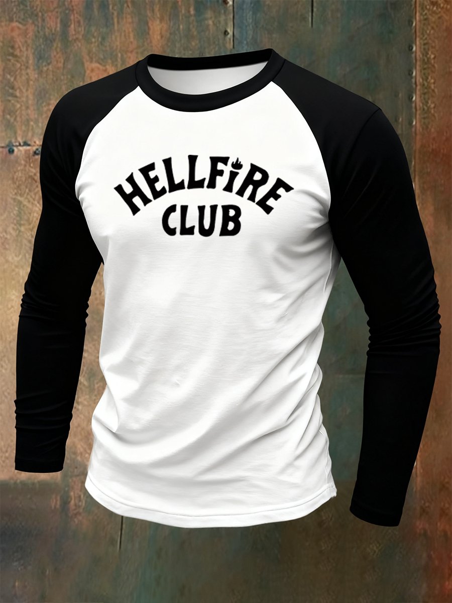 Men's Monster Demon Art Raglan Long-Sleeve T-Shirt