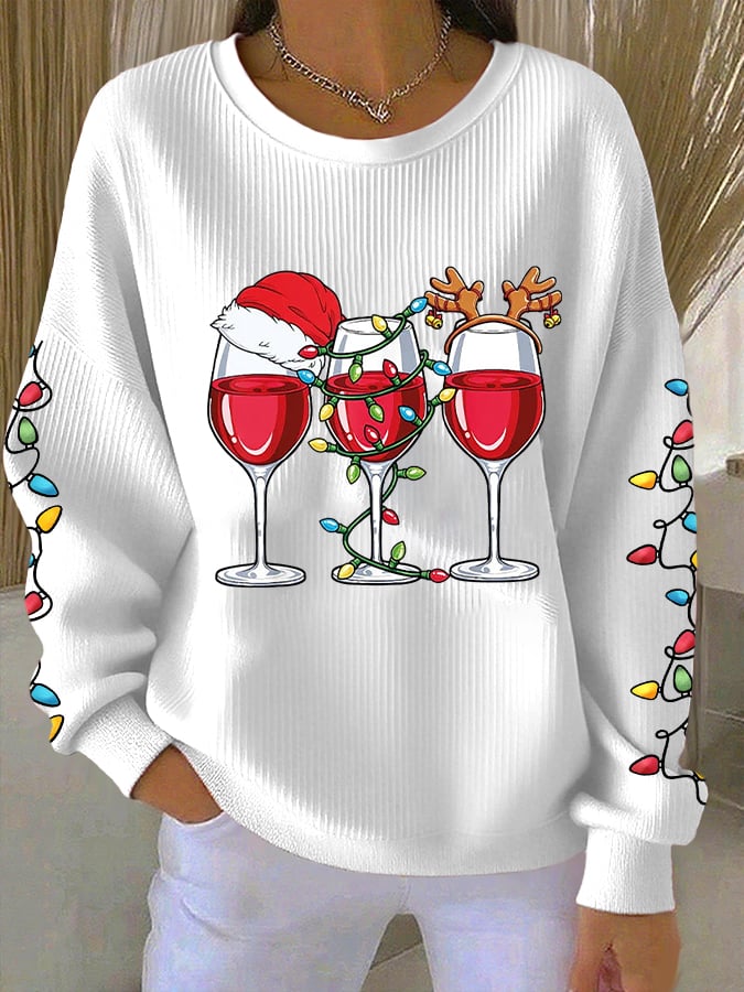 Women's Christmas Print Casual Sweatshirt