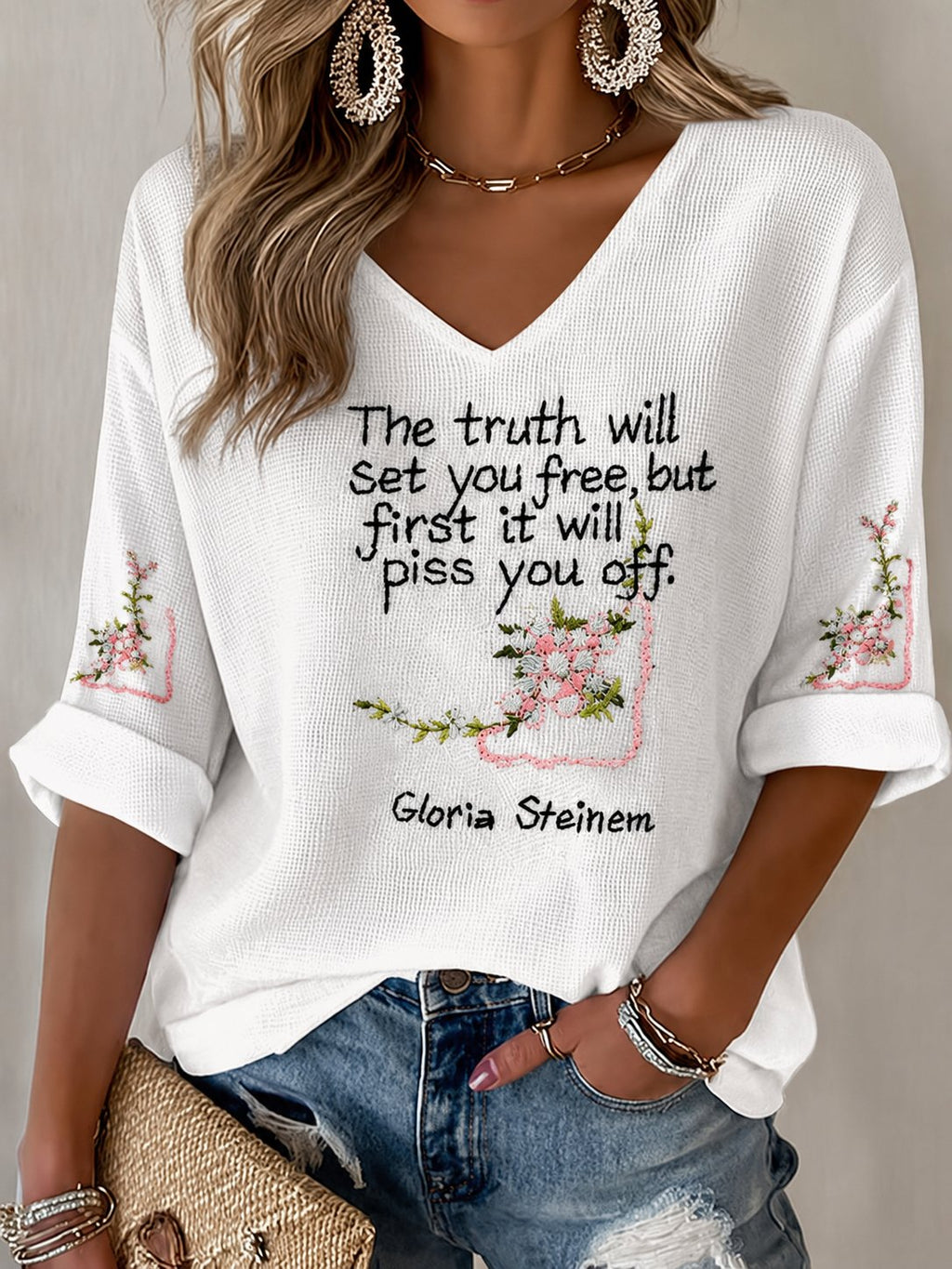 Women's Legacy + Quote Printed T-shirt