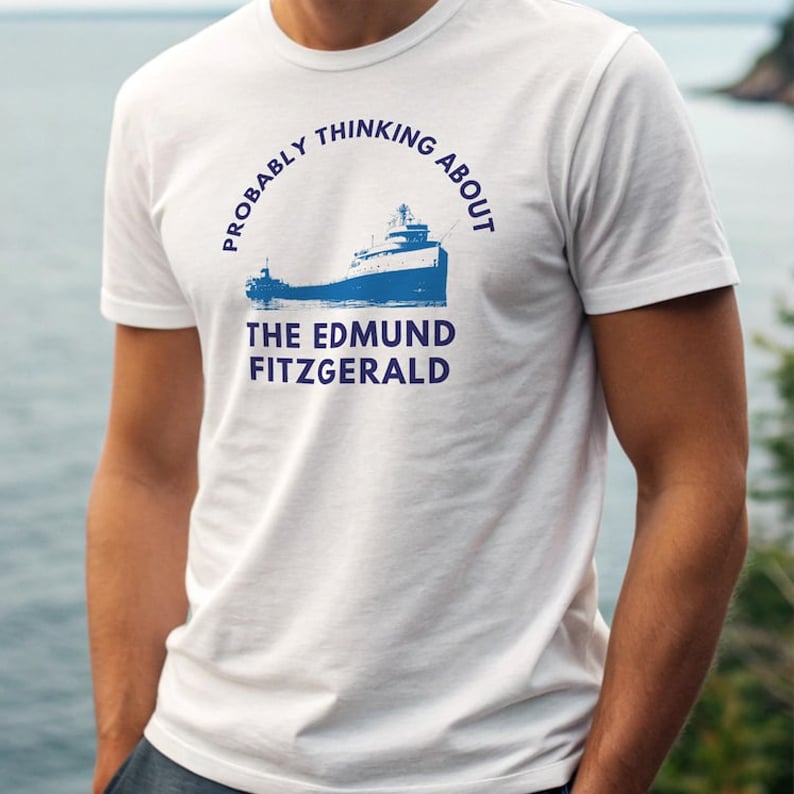 Probably Thinking About The Edmund Fitzgerald Art Print Casual T-Shirt