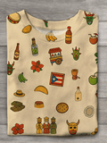 Puerto Rico Merry Christmas Printed T-shirts