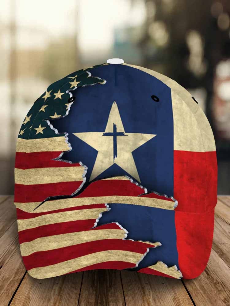 Unisex Retro Texas American Print Hat