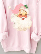 Christmas Santa Claus Print Sweatshirt