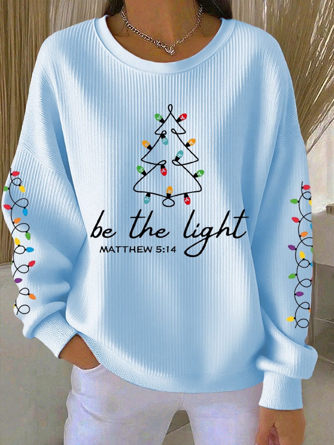 Women's Faith Christmas Print Casual Sweatshirt