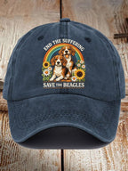 Unisex End The Suffering Save The Beagles Printed Hat