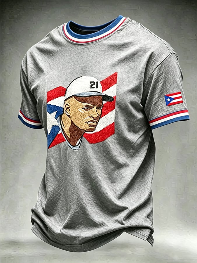 Men's Roberto Clemente Day Print Short-Sleeve T-Shirt
