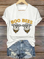 Women'S Casual Halloween Printed Short Sleeve T-Shirt