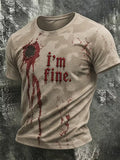 Men's Retro Print Short-Sleeve T-Shirt